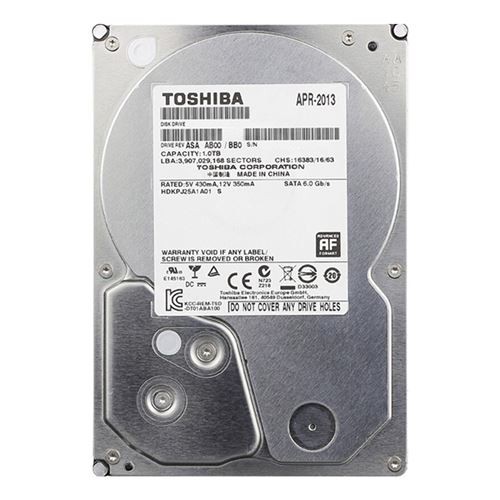 DISQUE DUR 1T TOSHIBA 3.5"